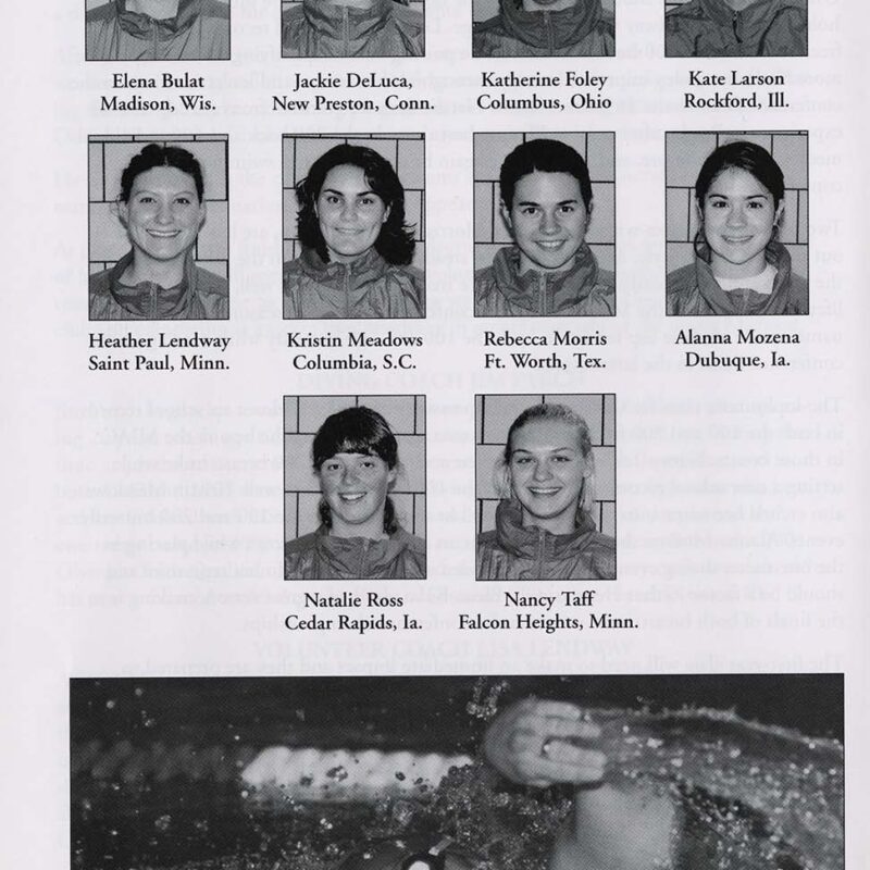 Women's swimming 2004-2005
